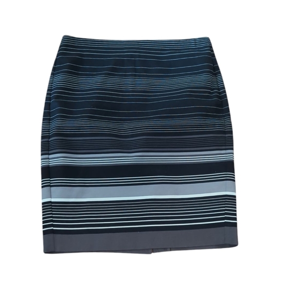 Banana Republic Black and White Stripe Mini Pencil Skirt EUC Sz 8 - Picture 5 of 7